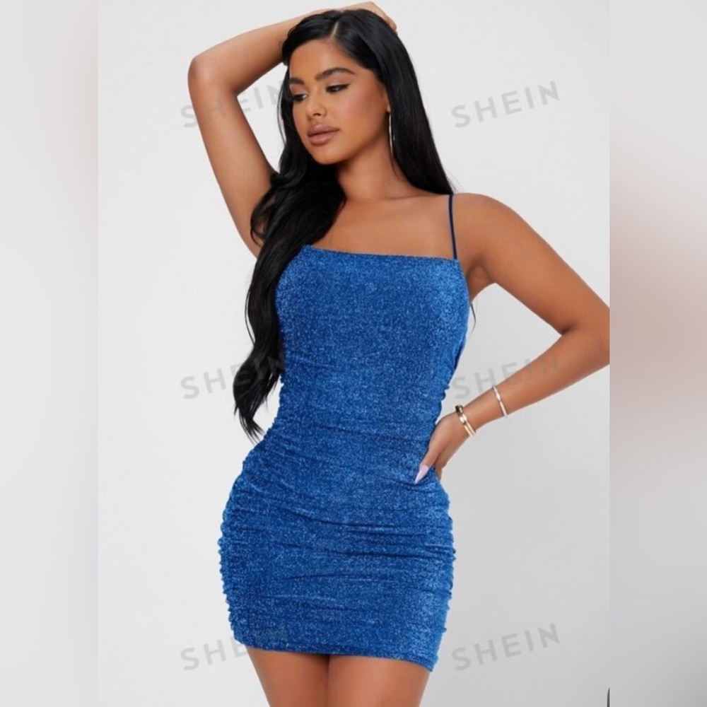 Blue sparkly dress